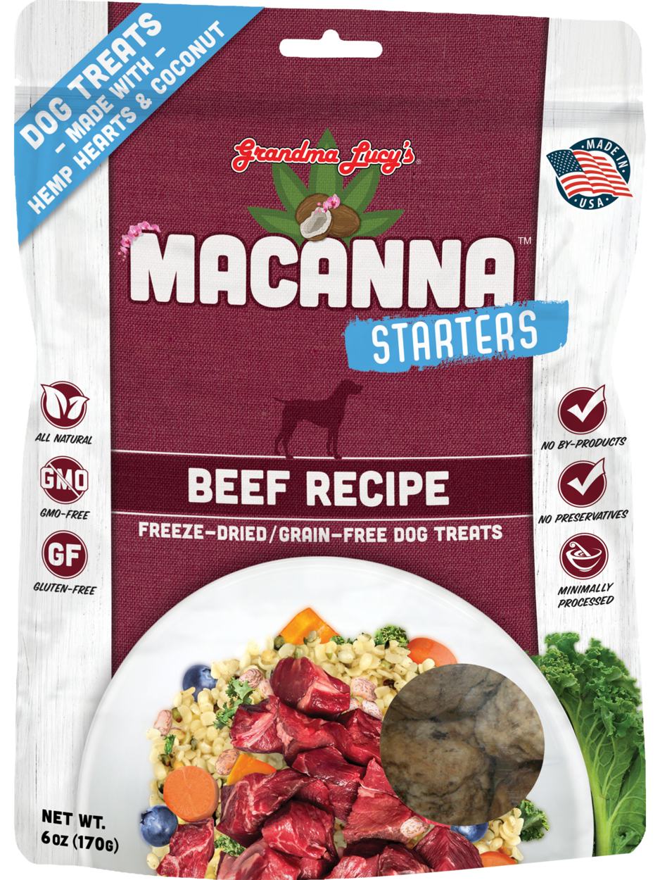 Grandma Lucy's Macanna Beef Starter Treats 6oz
